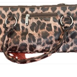 Leopard Print Wine Clutch